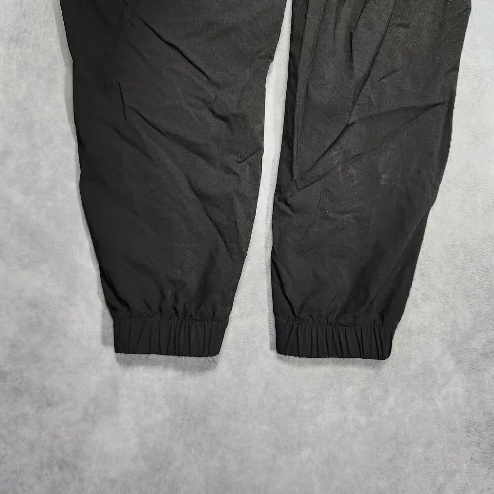 Athletex Jogger Pants Mens Large‎ Black Tapered Drawstring Water Resistant Nylon